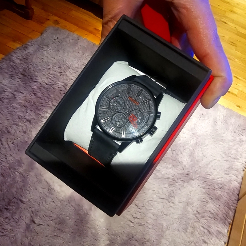 Hugo Boss Black Chronograph Men's Watch BRAND NEEW